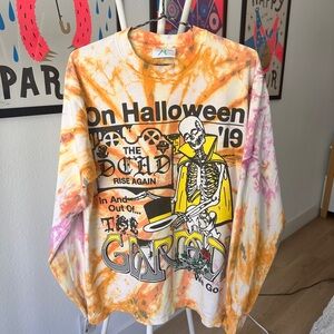 Online Ceramics Grateful Dead Company Halloween 19 The Garden LS T Shirt Tie Dye